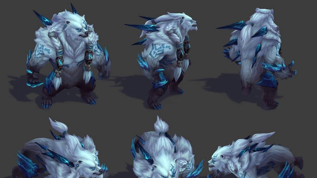 Das Endresultat des überarbeiteten Volibear-Artworks.