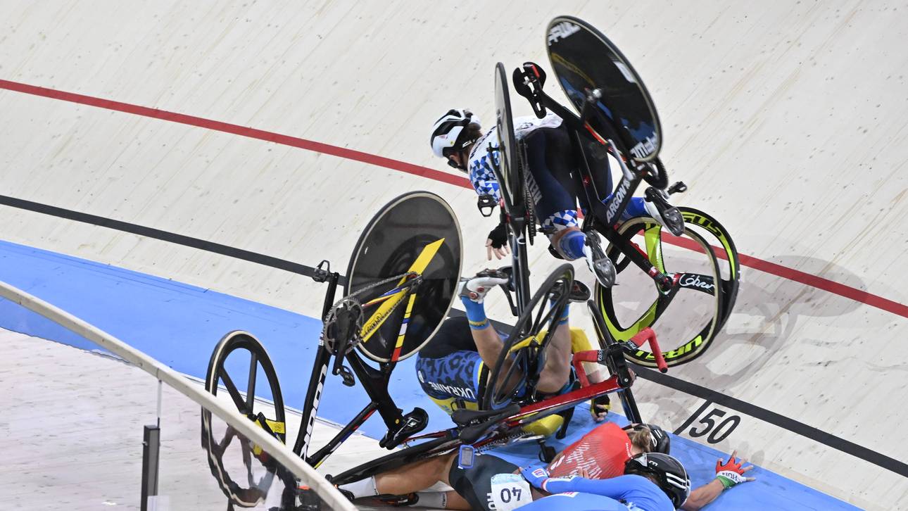 Schwerer Sturz beim Bahnradfahren