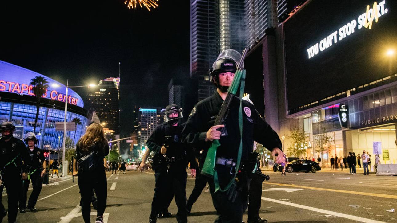 Ausschreitungen bei Lakers-Feier