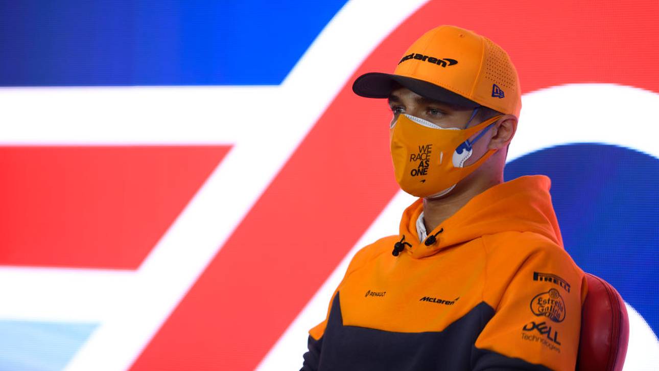 Norris mit besonderem Helm-Design