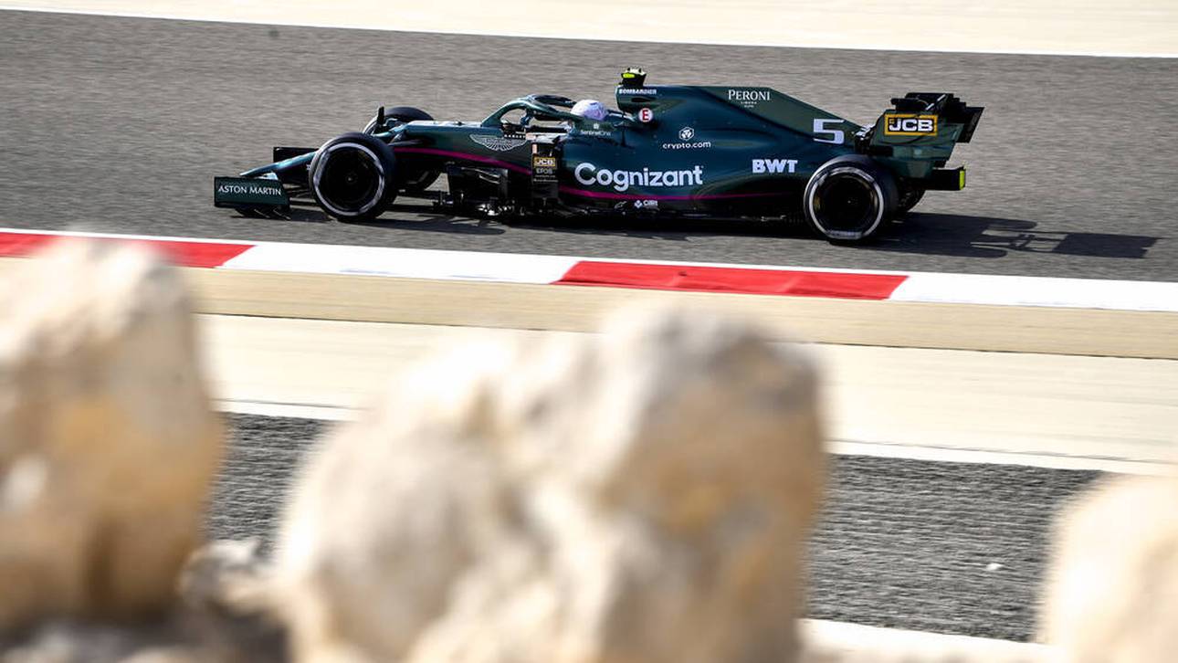 Vettel von Teil am Kopf getroffen