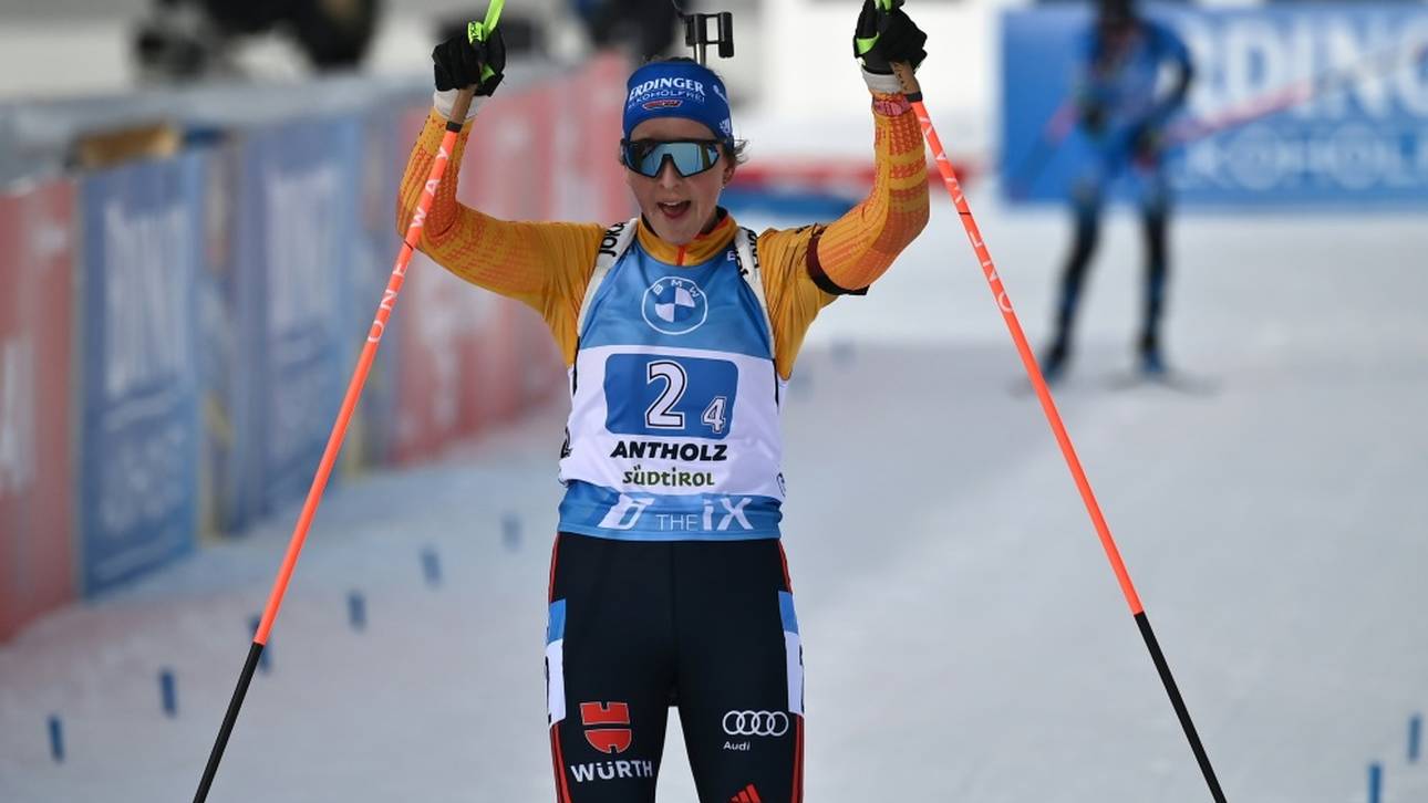 Biathlon: Deutsche Frauen-Staffel bei WM-Generalprobe in Antholz auf Platz zwei