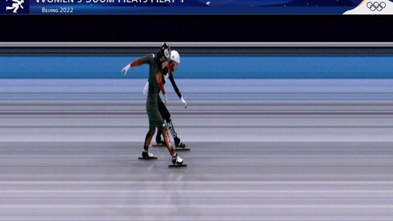 Millimeter-Entscheidung im Shorttrack