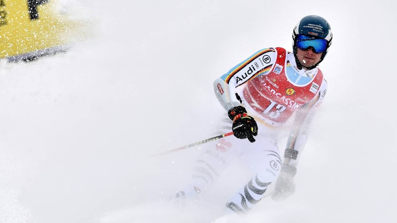 Schmid im Riesenslalom schon raus