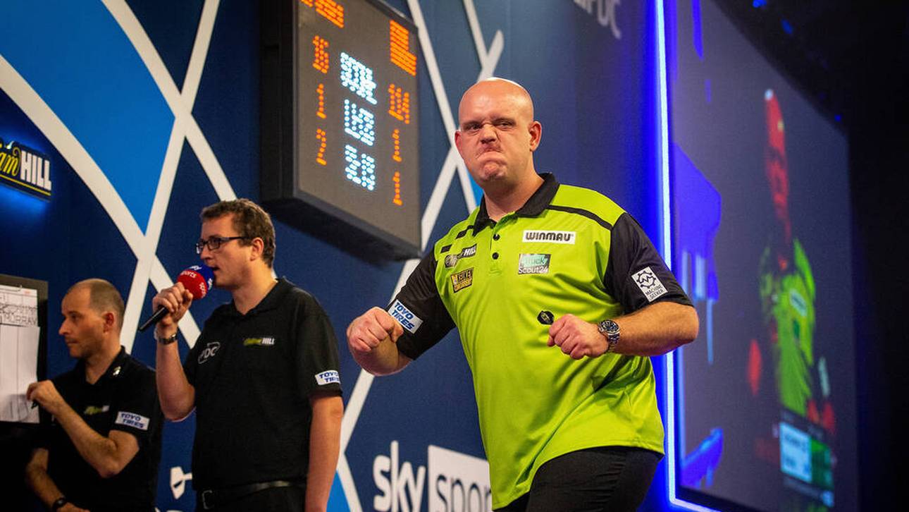 Van Gerwen war kurz wieder daheim