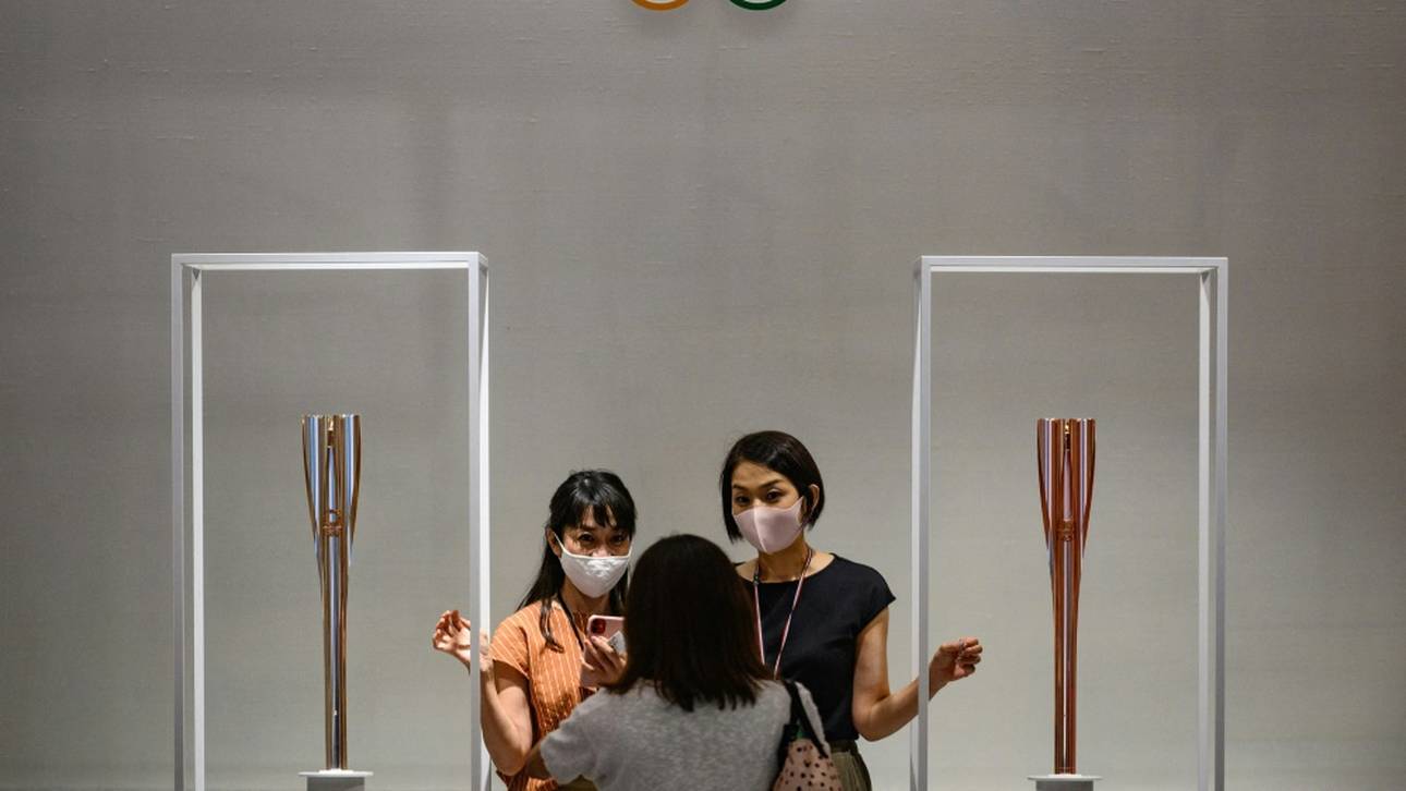 Olympia: Fackellauf mit Zuschauern