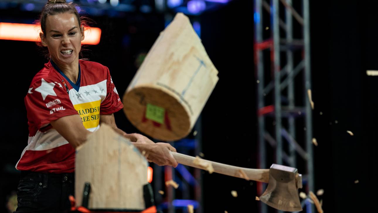 Diese Frau mischt Timbersports auf