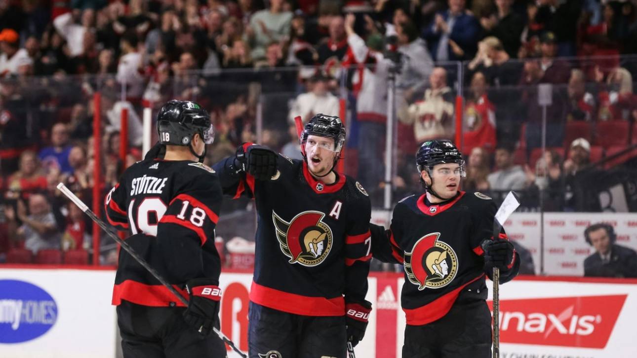 Ottawa siegt ohne Stützle in Detroit