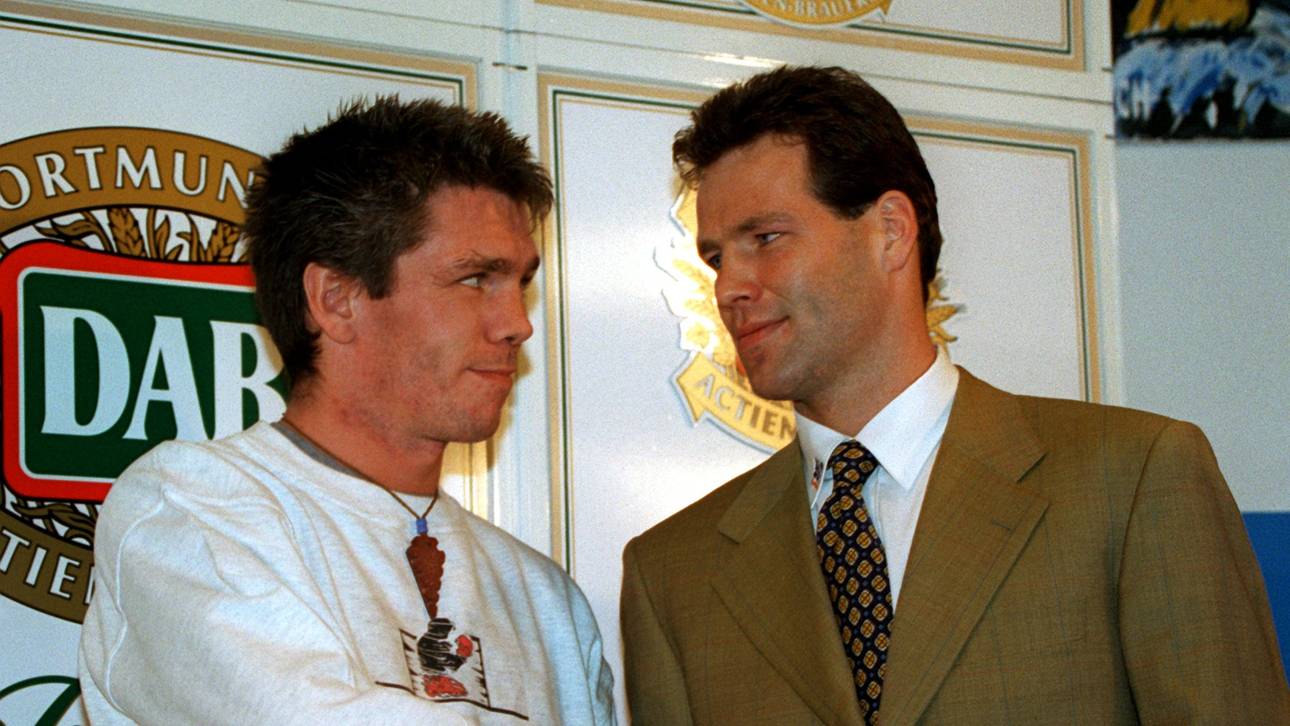 Graciano Rocchigiani (l.) vor seinem ersten Kampf gegen Henry Maske