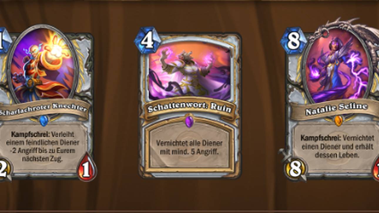 Insgesamt werden das 4 Diener und 2 Zauber sein.