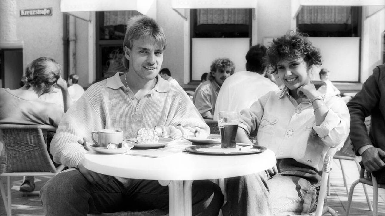 Waren schon 1985 ein glückliches Paar: Hansi Flick und seine Silke