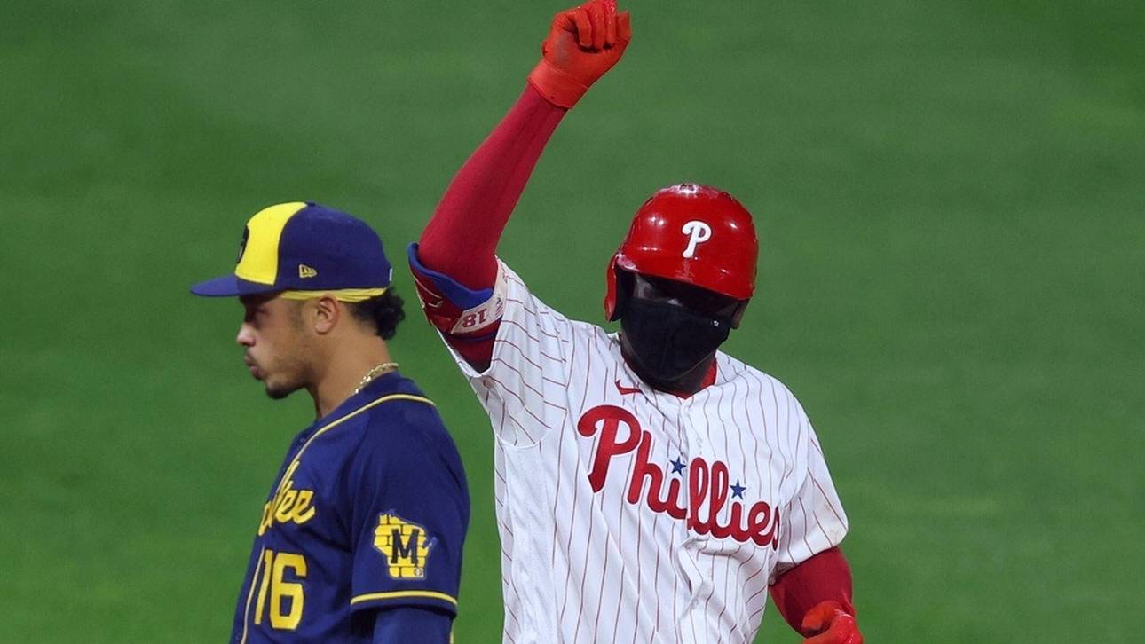 Fan fängt Baseball mit einer Hand