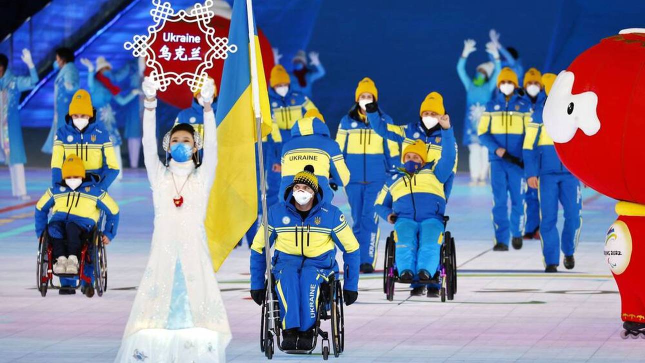 Ukraine zeigt Flagge bei Paralympics
