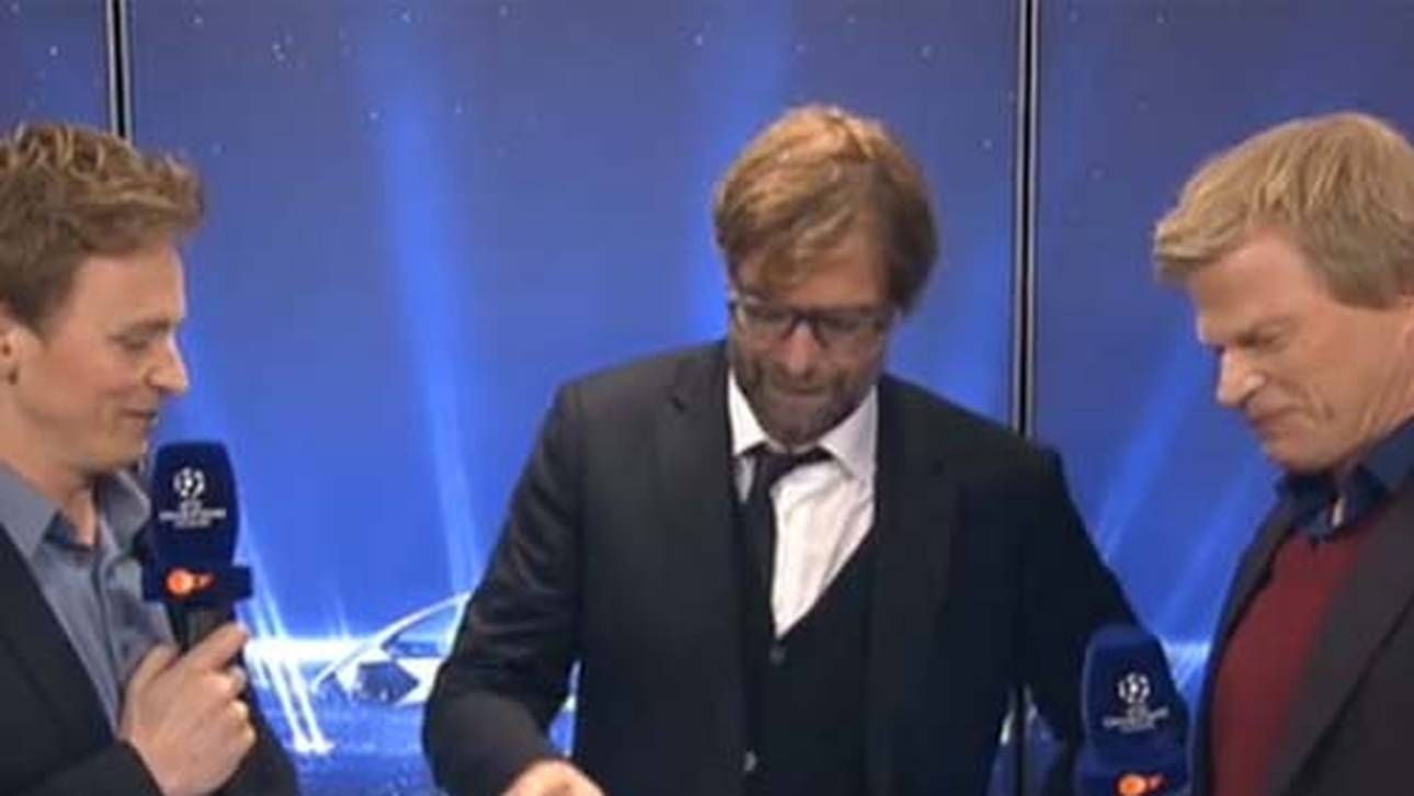Jürgen Klopp lieferte sich mit "ZDF"-Moderator Jochen Breyer nach der 0:3-Pleite in der Champions League bei Real Madrid ein Wortgefecht und verließ das Studio