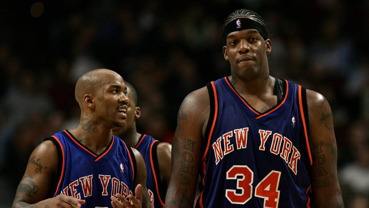 Eddy Curry (r.) spielte von 2005 bis 2010 bei den New York Knicks