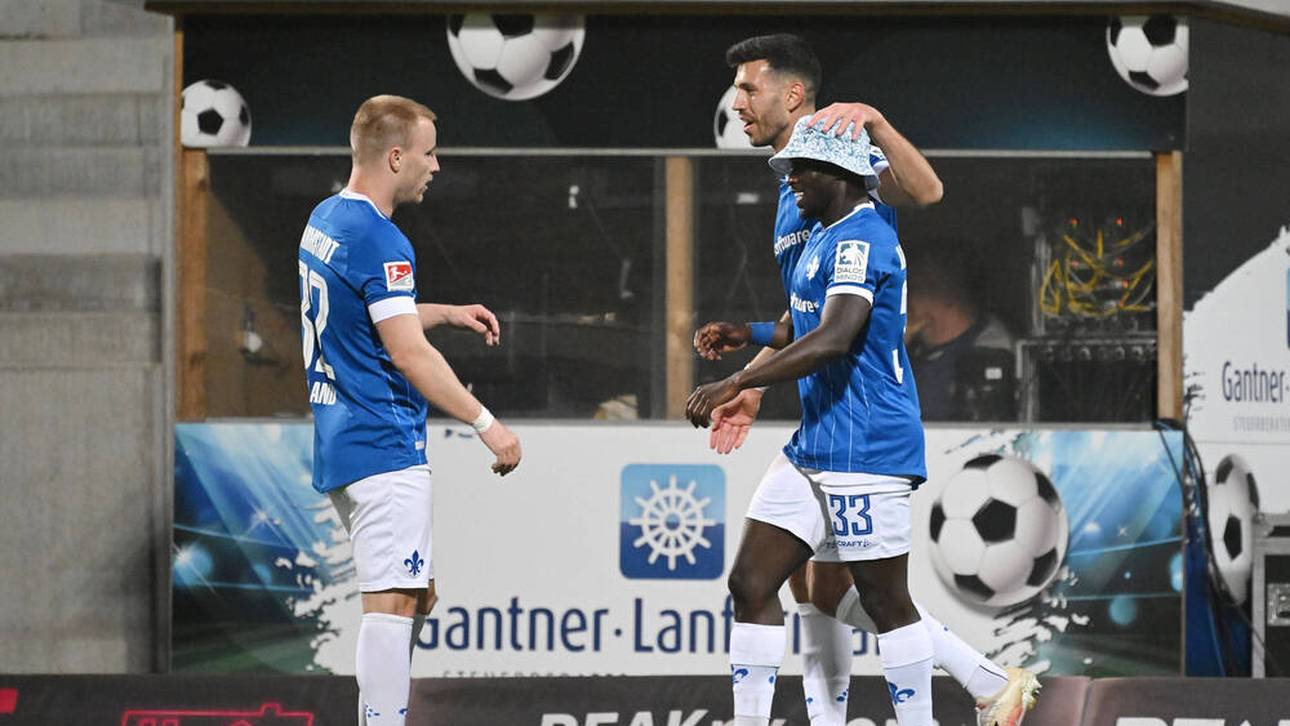 Darmstadt schießt Aue in Liga 3