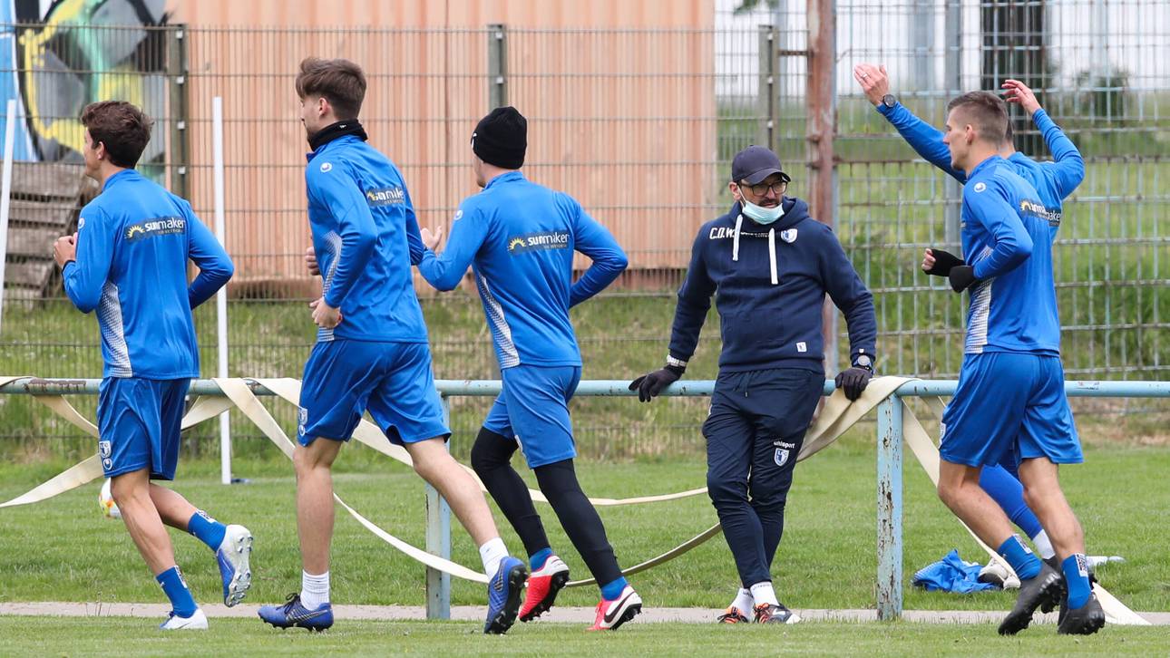Trainer Claus-Dieter Wollitz und der FCM stehen vor dem Re-Start auf Platz 15 der 3. Liga