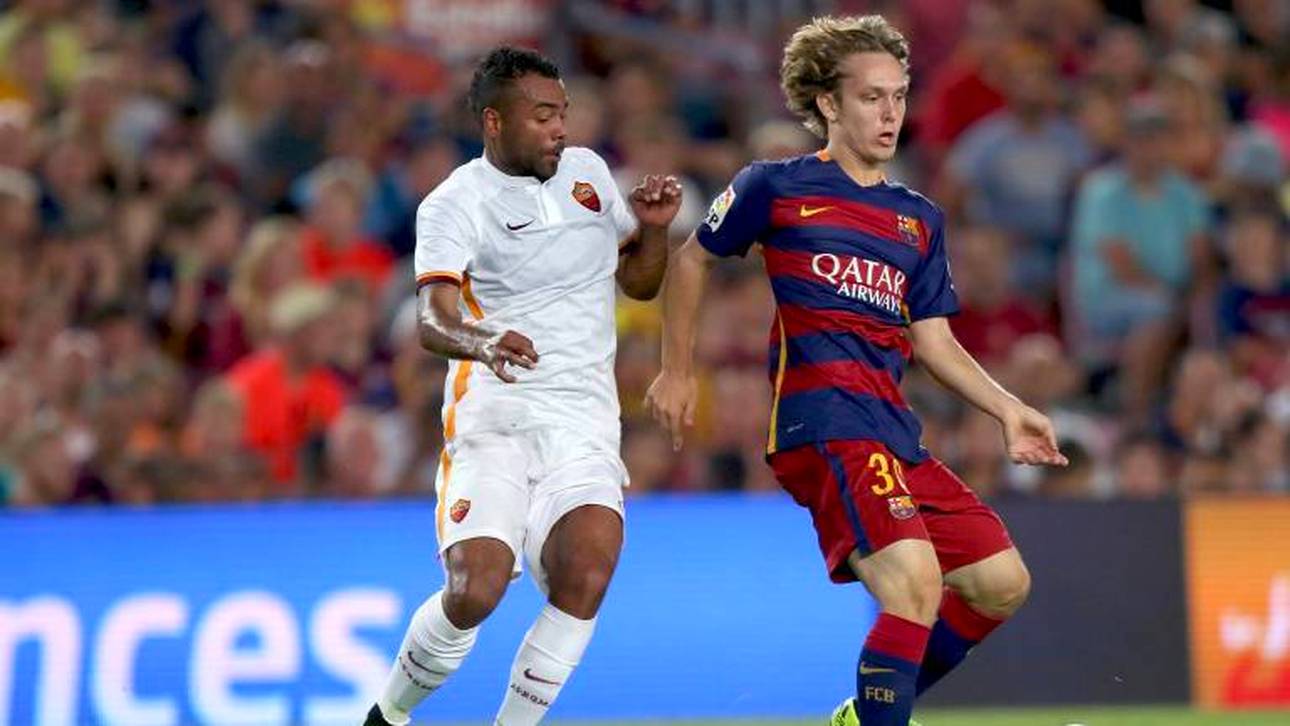 Alen Halilović bei seinem einzigen Einsatz für die erste Mannschaft des FC Barcelona