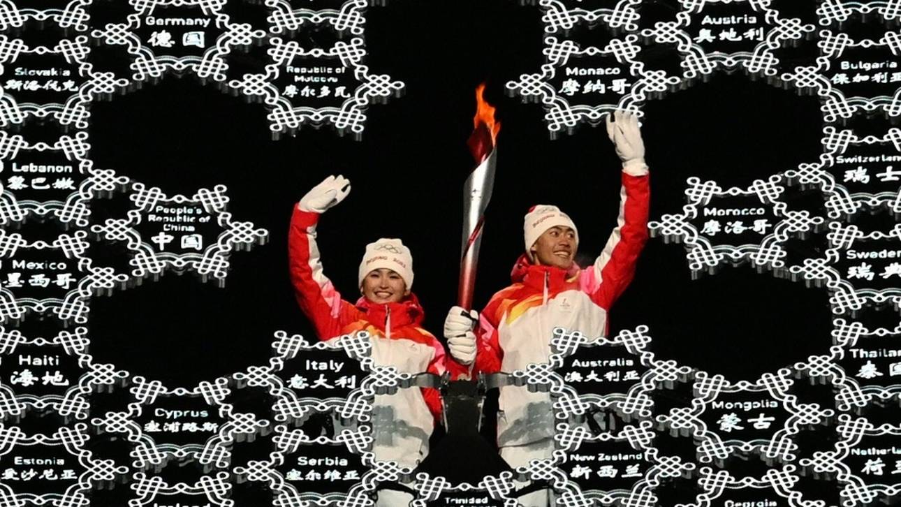 Olympisches Feuer ist entzündet