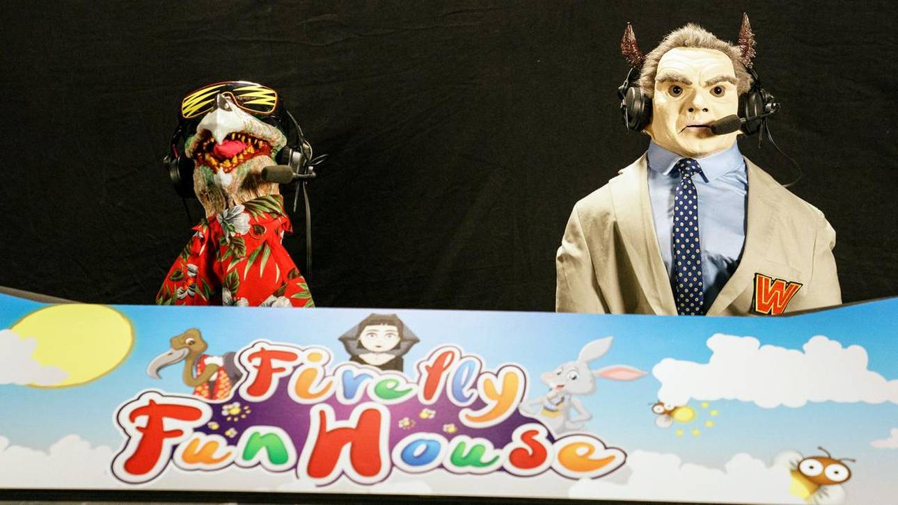 Mercy the Buzzard und ein teuflicher Vince McMahon kommentierten