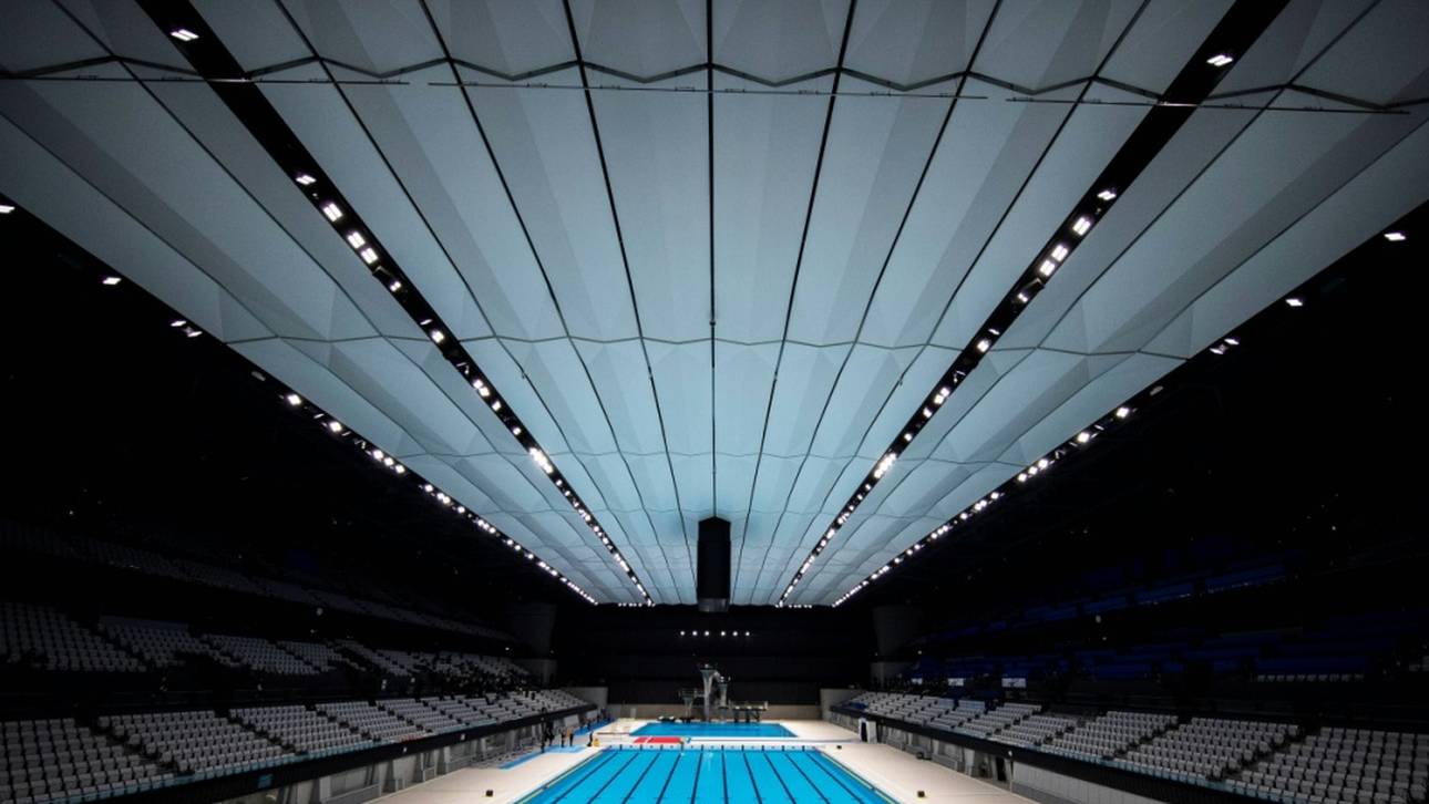 Olympisches Schwimmstadion in Tokio eröffnet