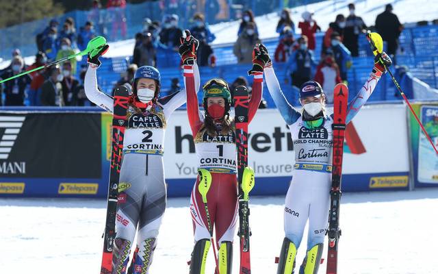 Ski Wm Liensberger Holt Slalom Gold Vor Vlhova Und Shiffrin Durr 14