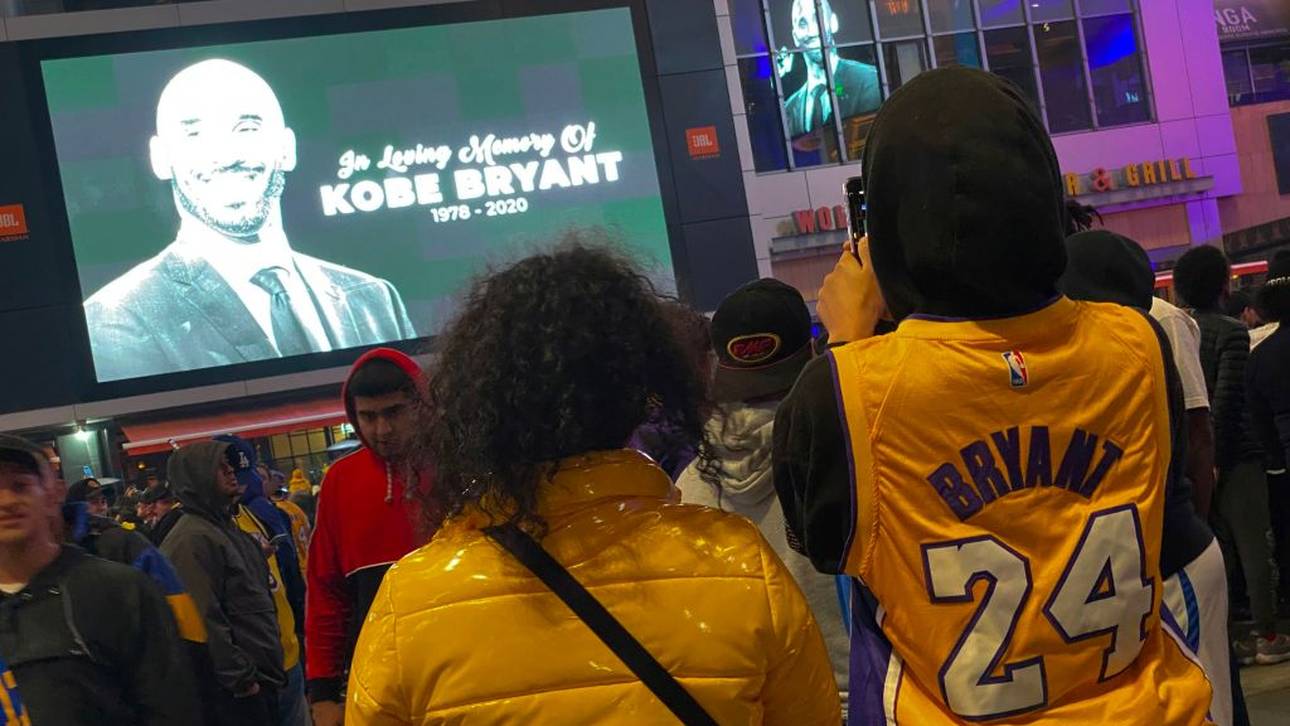 User nehmen Abschied von Kobe