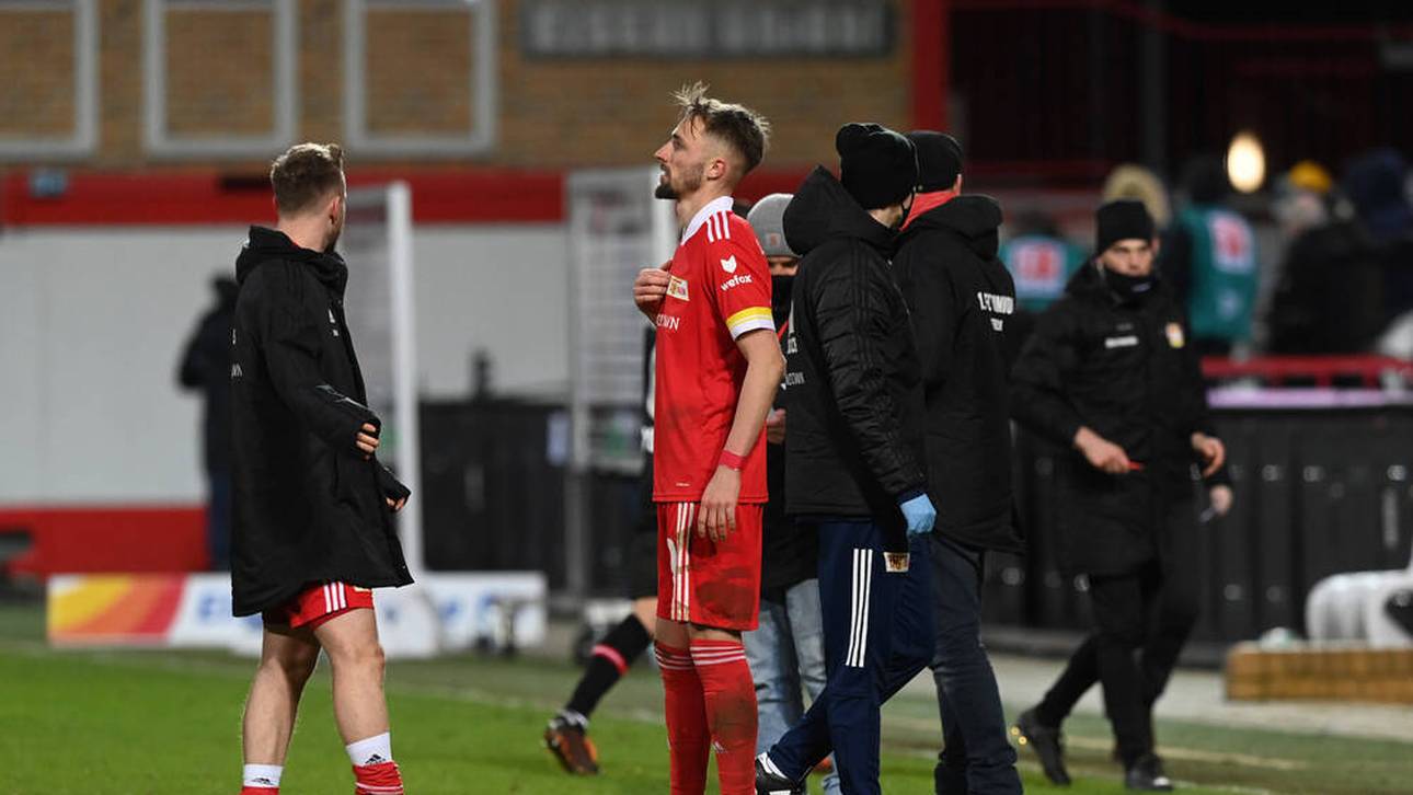 Unions Hübner verletzt sich nach Eklat