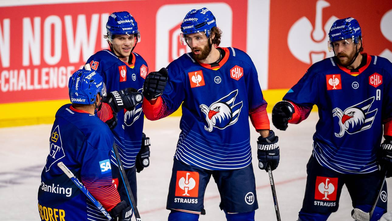 Die Adler Mannheim und der EHC Red Bull München im K.o.-Duell mit Europas Eishockey-Elite: Das Achtelfinale der Champions Hockey League (CHL) ab morgen live auf den SPORT1 Plattformen