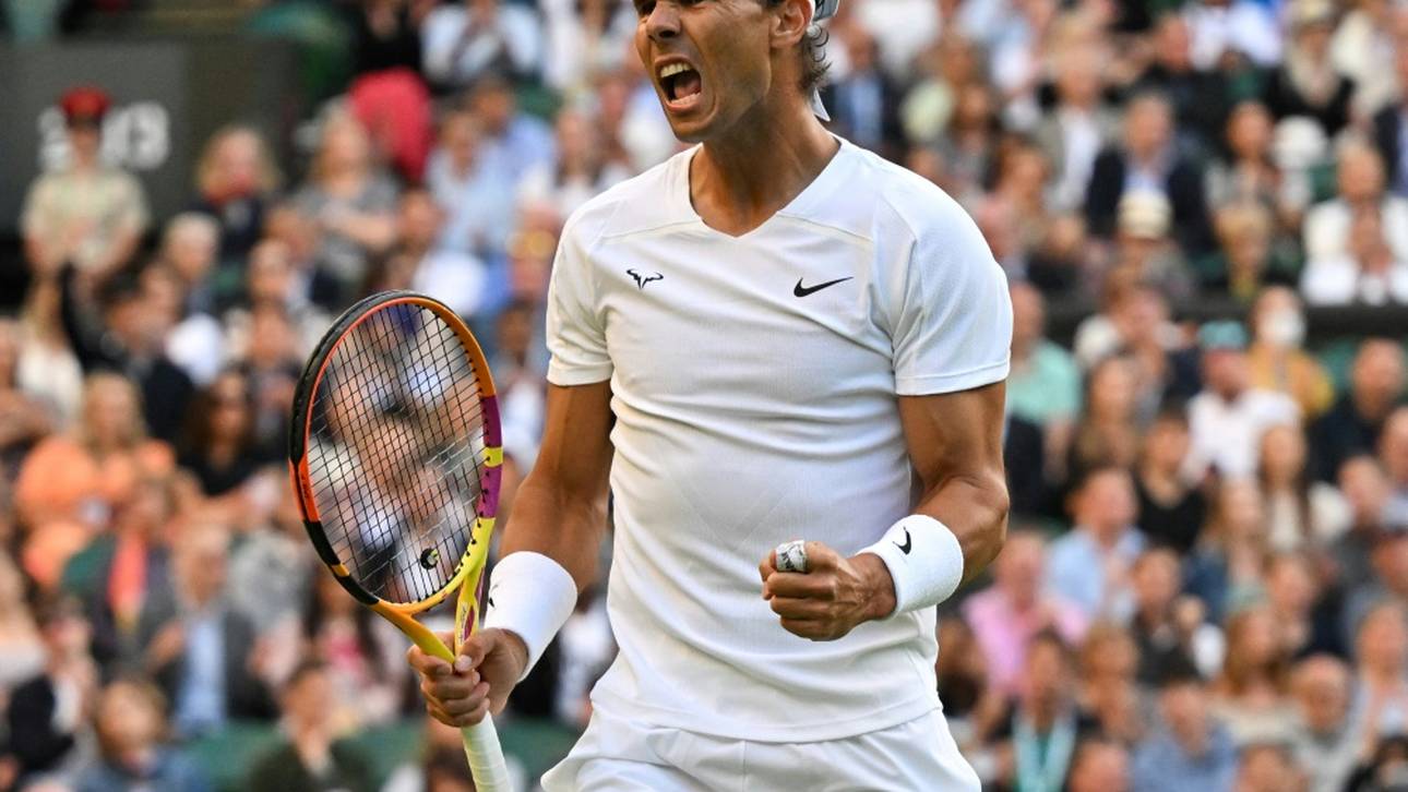 Nadal in Wimbledon im Viertelfinale
