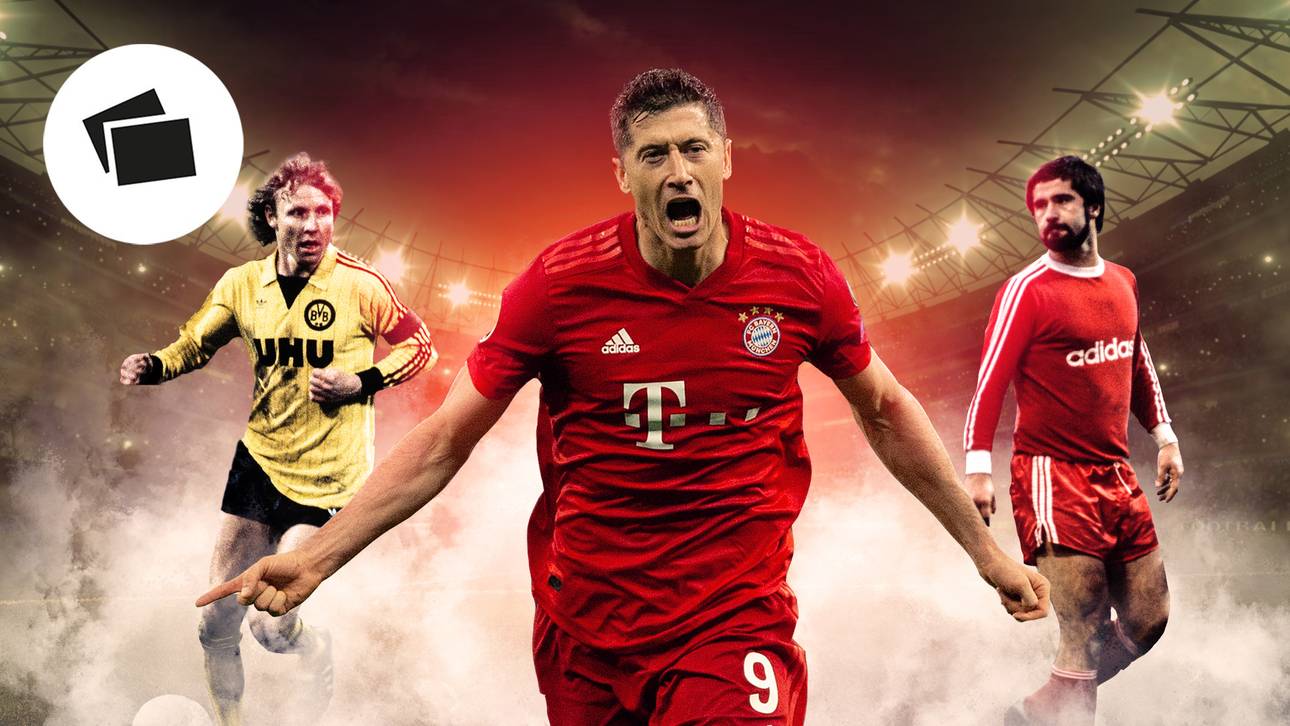 Lewy gleichauf mit Gladbach-Legende