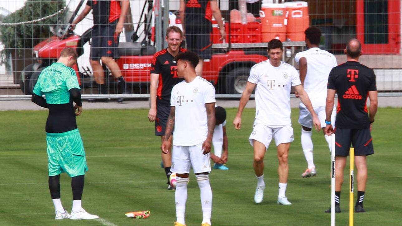 Lewandowski trainiert mit