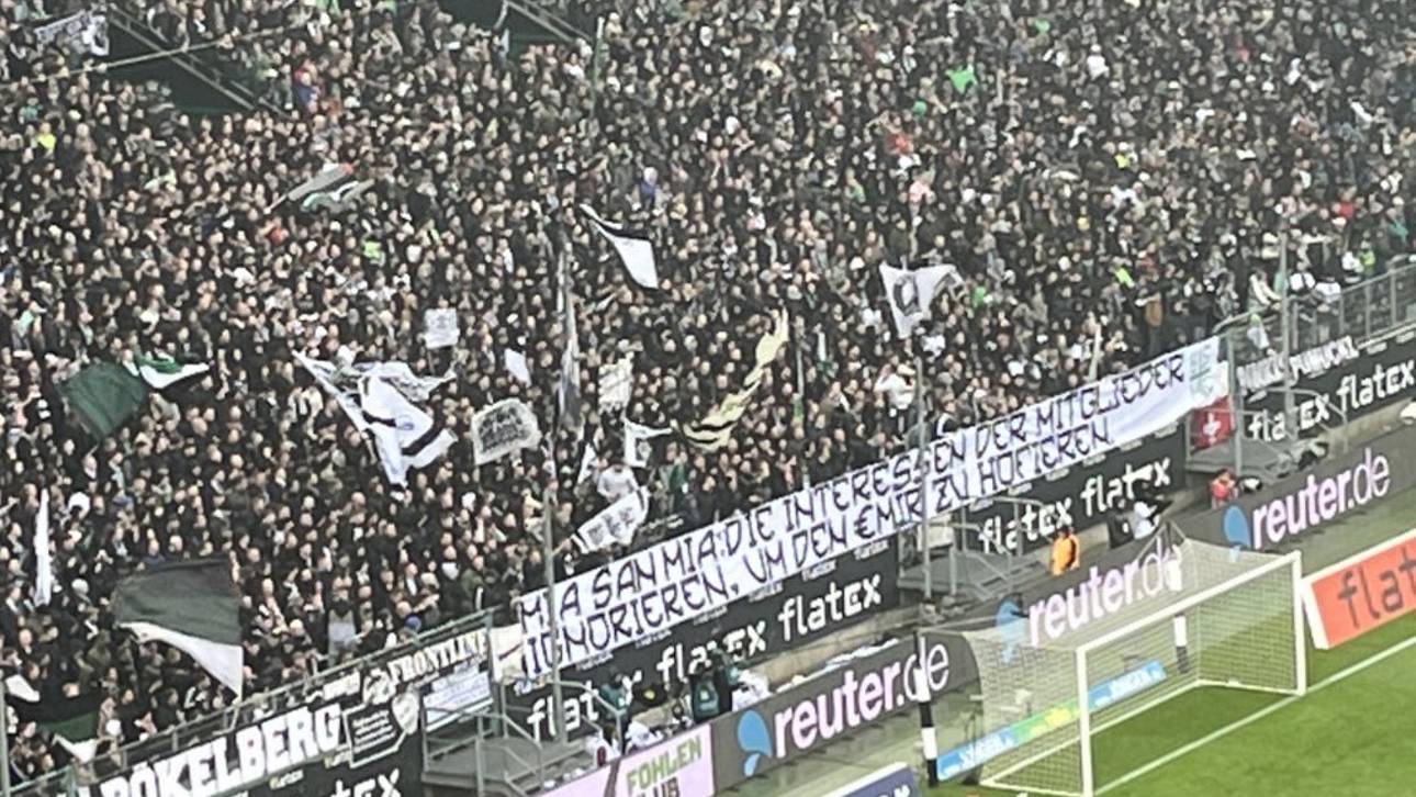 Gladbach-Fans attackieren Bayern-Bosse