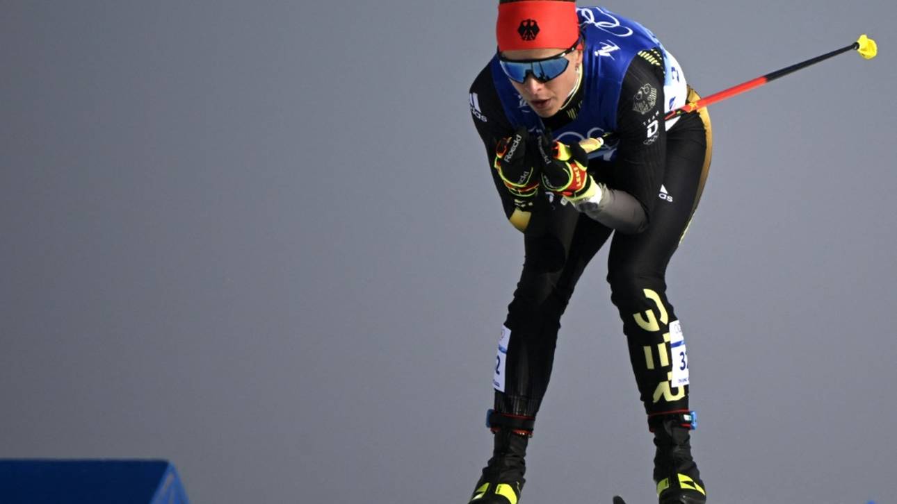 Hennig läuft knapp am Podest vorbei