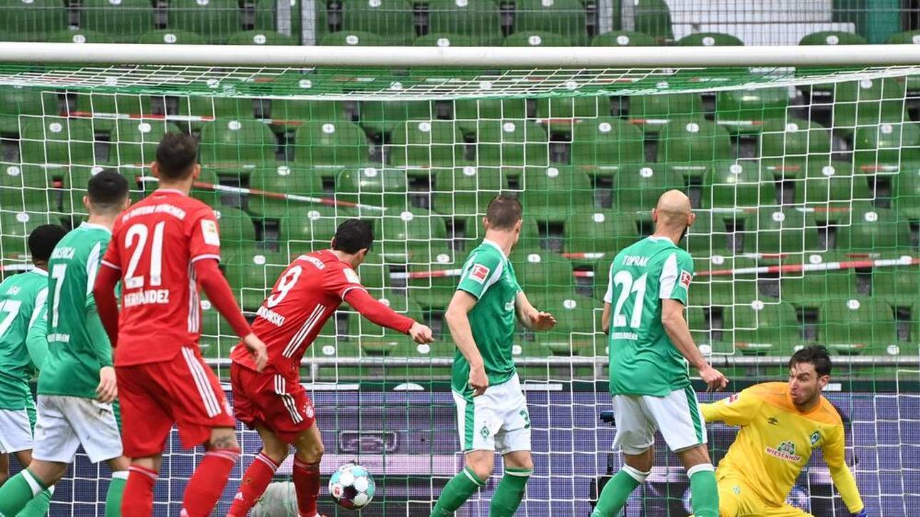 Lewy-Show bei Bayern-Sieg in Bremen