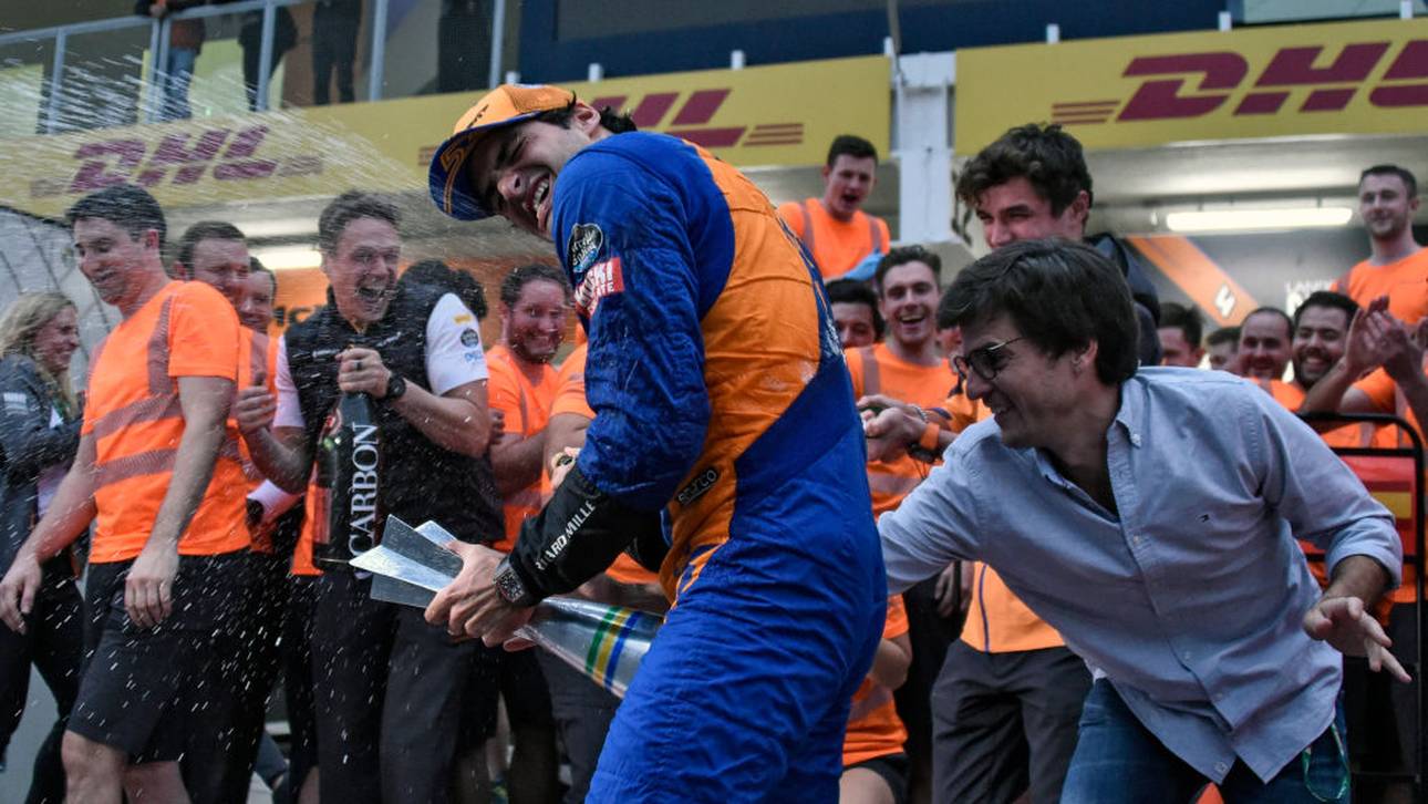 Sainz holt Podest-Party nach