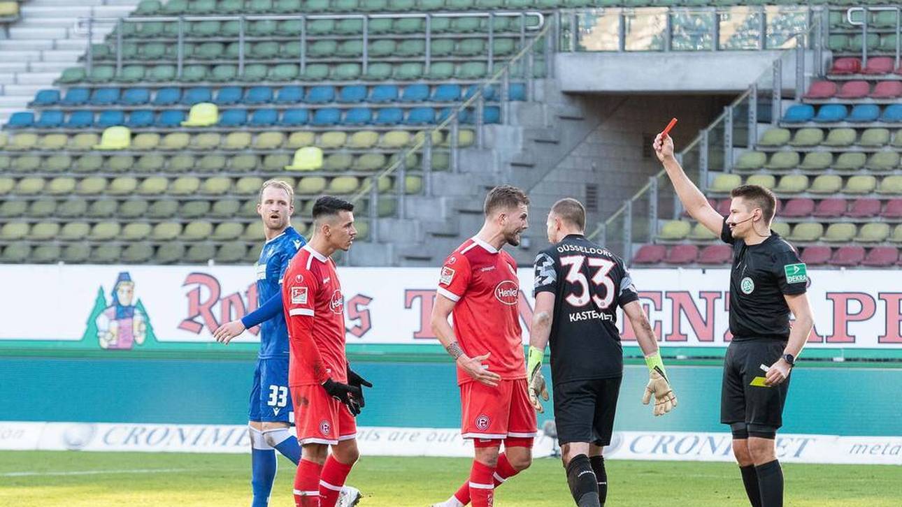 Fortuna siegt trotz Kurios-Rot