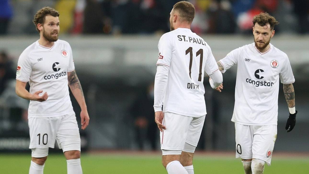 2. Liga: Dämpfer für St. Pauli, Sorgen in Düsseldorf