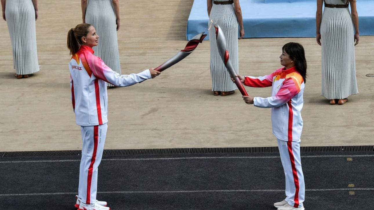Fackellauf von Peking ohne Zuschauer