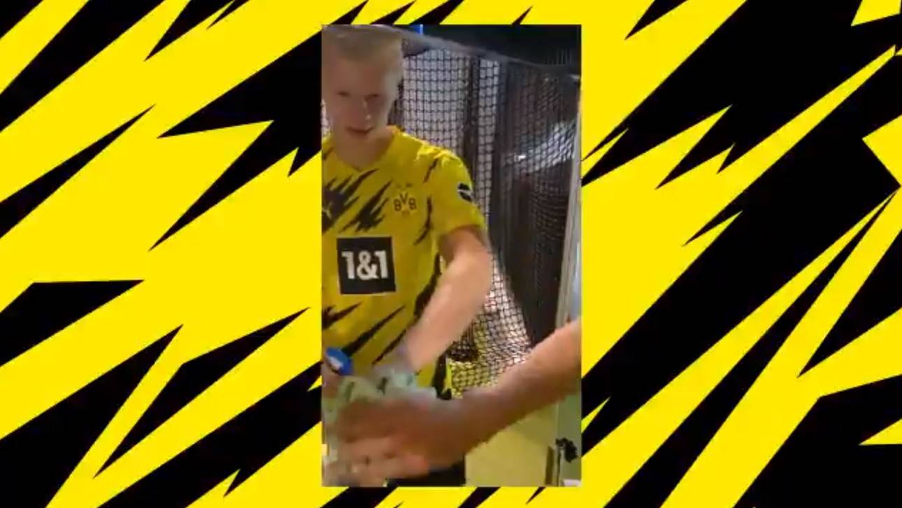 Erling Haaland im neuen Heimtrikot des BVB