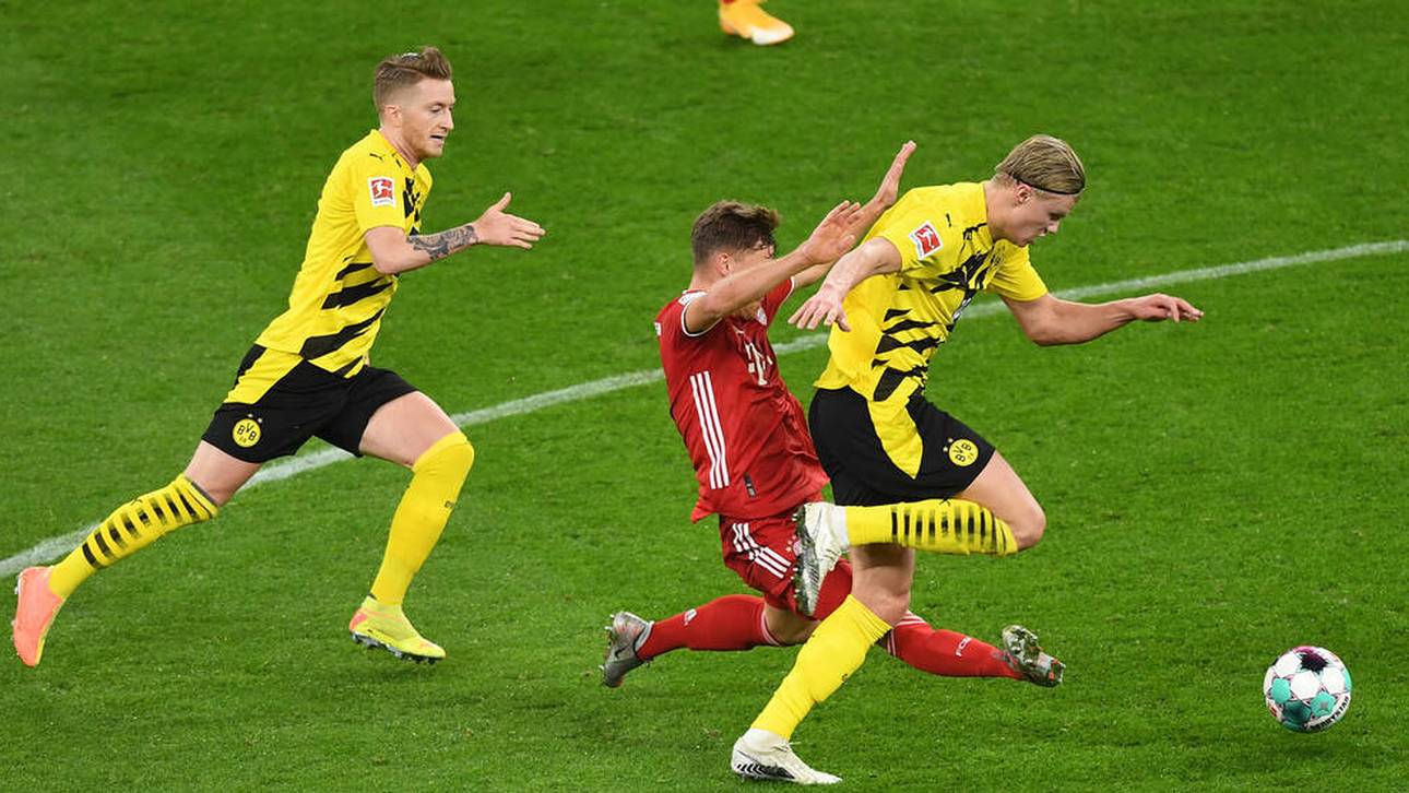 Bei diesem Foul an Erling Haaland verletzte sich Joshua Kimmich