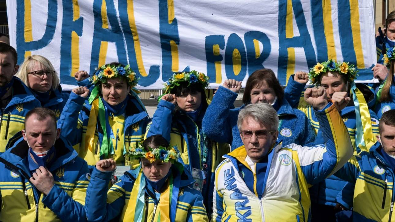 Ukraines Para-Team gedenkt Kriegsopfern