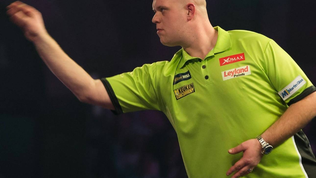Corona-Schock bei der Darts-WM: Aus für van Gerwen