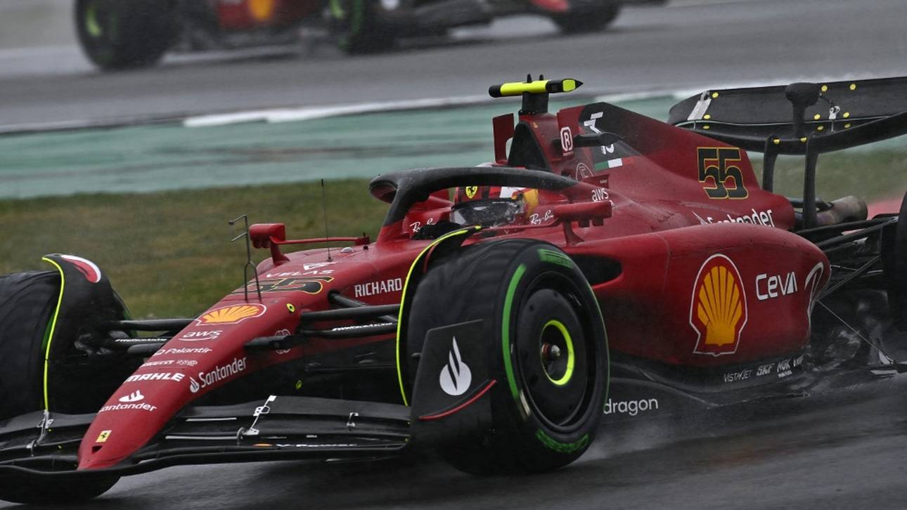 Sainz fährt im Regen erstmals auf Pole