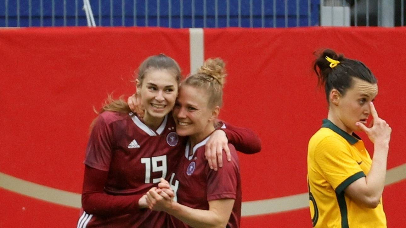 Tor und Vorlage: Brand beim Traumdebüt für DFB-Frauen nur kurz nervös
