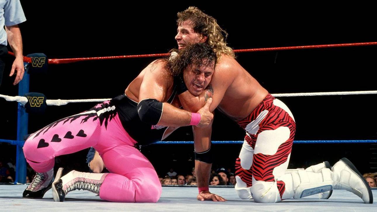 Bret Hart und Shawn Michaels bei den WWF Survivor Series 1992
