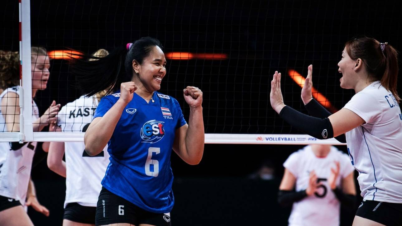 Volleyballerinnen mit Blamage