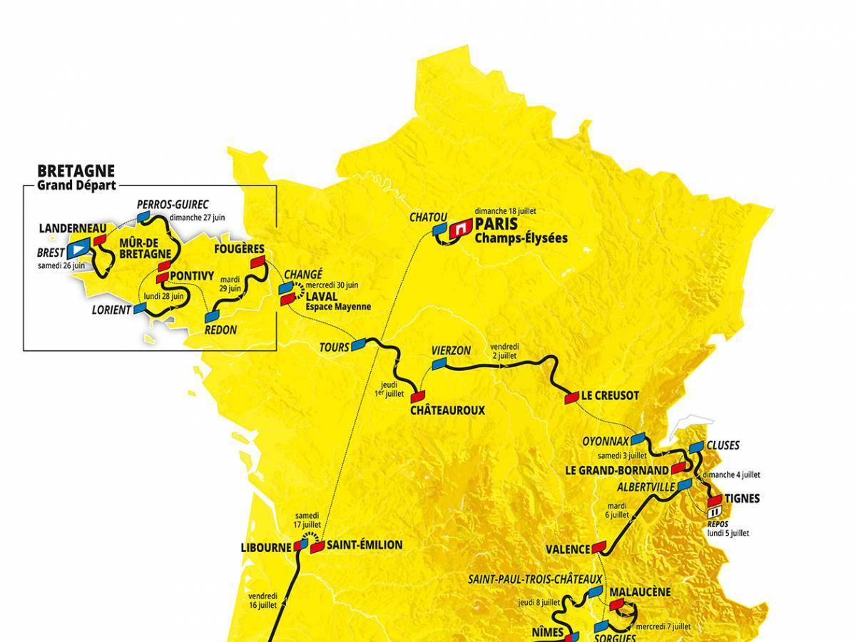 Tour De France 2021 Alle Etappen Mit Streckenprofil