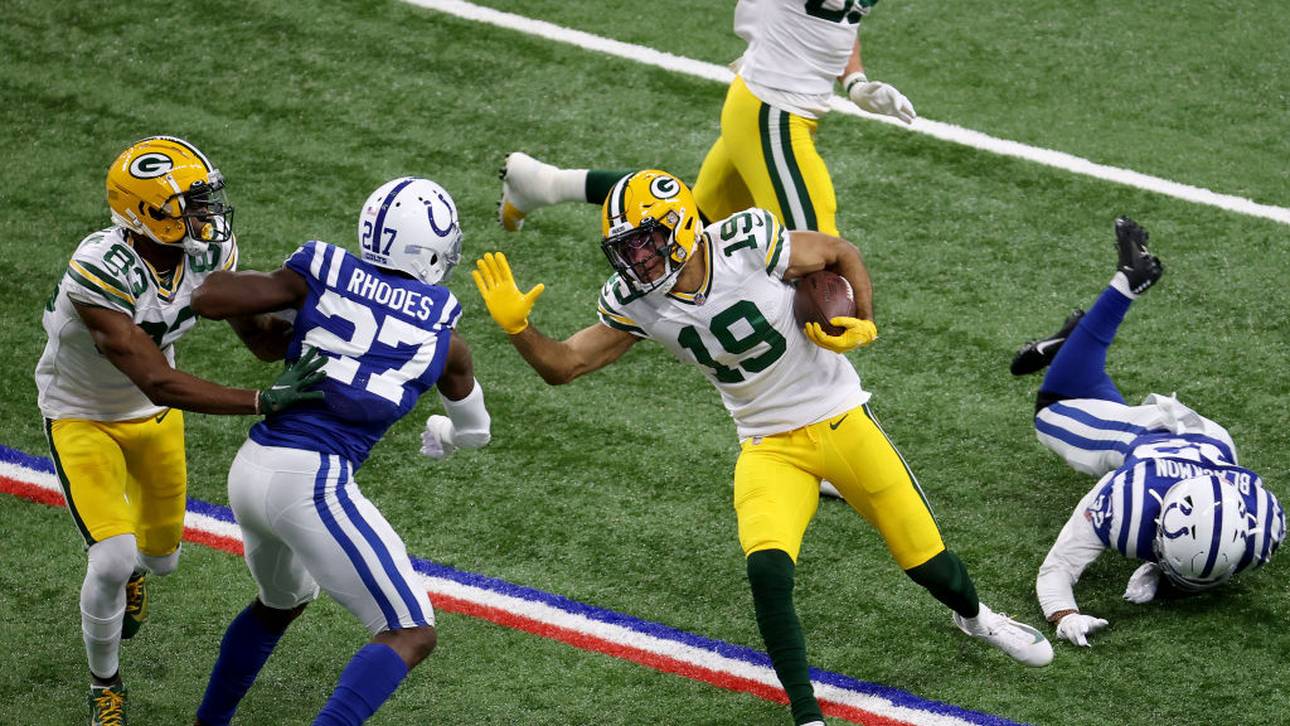 Gegen Xavier Rhodes packte EQ ST. Brown den Stiff Arm aus