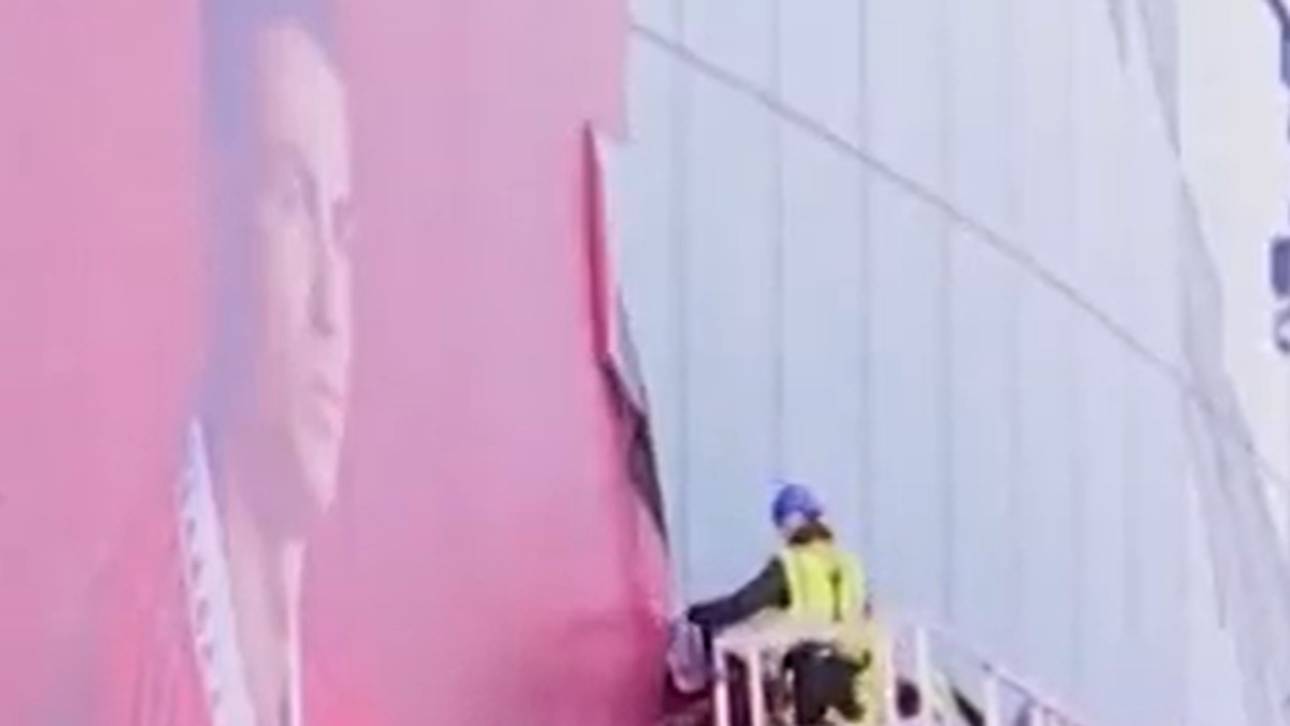 Old Trafford: Ronaldo-Bild entfernt